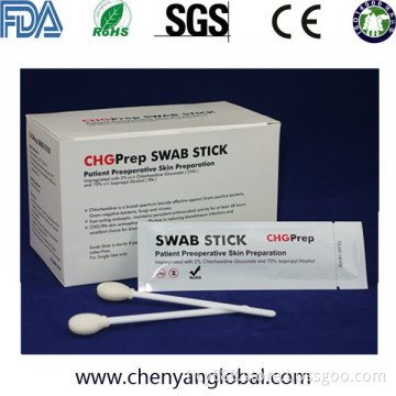 2% Chlorhexidine Gluconate and 70% Chg Hebitan Swabstick